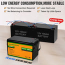 ECO-WORTHY 24V 100AH LIFEPO4 LITHIUM BATTERY BMS 3000+DEEP CYCLES - BALCK/YELLOW - Like New
