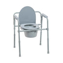 Drive Medical Folding Bedside Commode Adjustable Height Supports 350 lb - Brand New