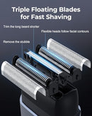 WALUMEN MEN'S FOIL SHAVERS,MINI ELECTRIC FOIL SHAVER FOR MEN,2 PACK - BLUE - Like New