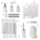 CLARA CLARK BATHROOM SET WHITE BATHROOM ACCESSORIES SET - WHITE - Like New