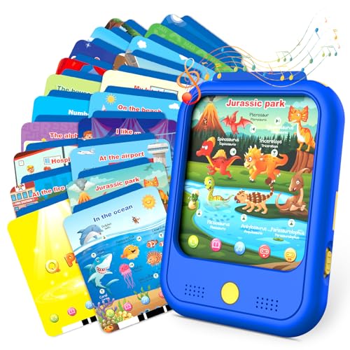 QIAOJOY KIDS LEARNING TABLET EDUCATIONAL LEARNING PAD FOR TODDLERS - BLUE - Like New