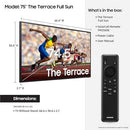 SAMSUNG 75-INCH CLASS NEO QLED 4K THE TERRACE TV QN75LST9DAFXZA 2024 - BLACK - Like New