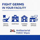 2XL Antibacterial Force Disinfecting Wipes, Bucket Refill, 6" x 8", B086RM4HBT - Brand New