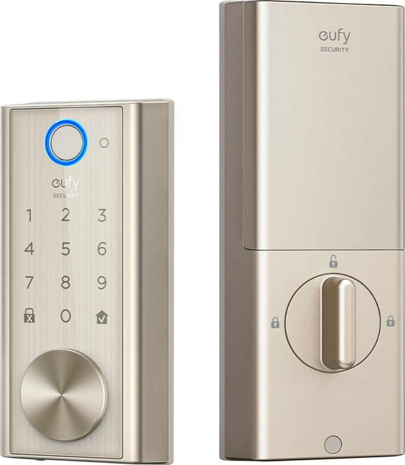 eufy Security S230 Smart Door Lock Touch &Wi-Fi Fingerprint Scanner Satin Nickel - Like New