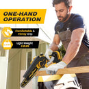 TREXEEN MINI CHAINSAW 6-INCH ELECTRIC CHAINSAW UPGRADED 900W BRUSHLESS - YELLOW - Like New