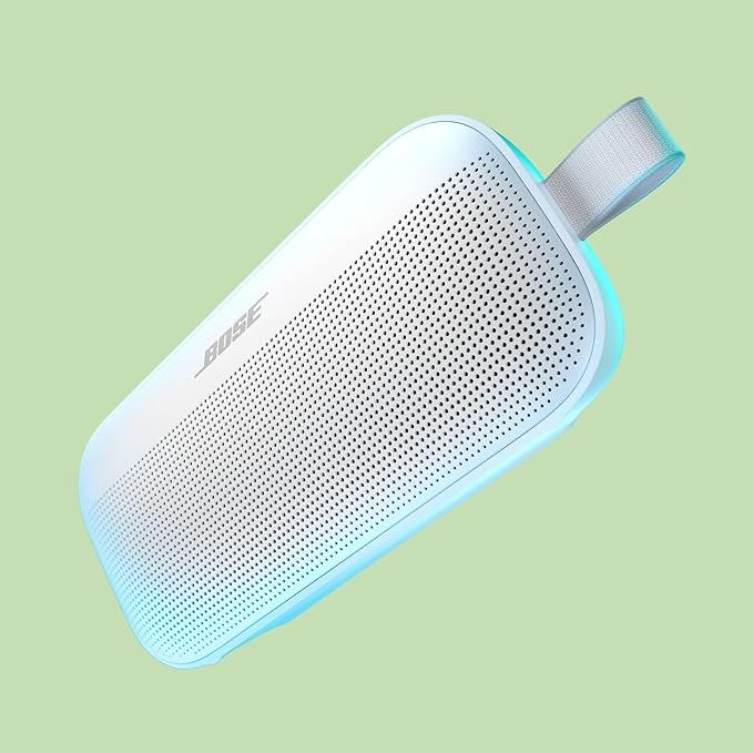 Bose SoundLink Flex Speaker Portable Microphone Wireless Waterproof - White - Like New