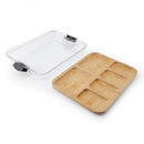 FARBERWARE BUILD-A-BOARD BAMBOO CUTTING BOARD WITH BUILT - IN COMPARTMENTS - Brand New