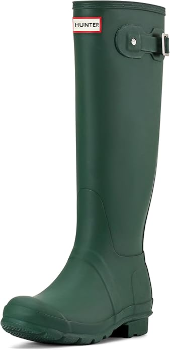 HUNTER WOMEN'S ORIGINAL TALL RAIN BOOT - SIZE: WOMEN 9 (AU/UK W7)  - GREEN - Like New