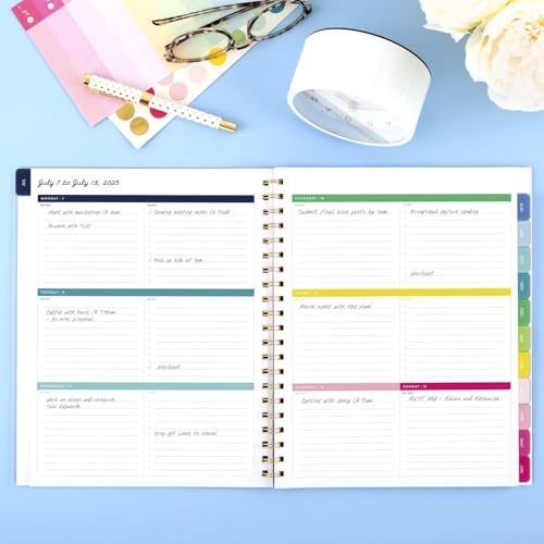 AT-A-GLANCE Planner 2025-2026 Academic, Simplified, EL39-901A-26, Lilac Plaid - Like New