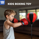 TOY LIFE PUNCHING BAG KIDS BOXING BAG GLOVES KIDS BOXING PUNCHING SET - BLACK - Like New