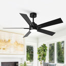 WHOSE LAMP 48 INCH CEILING FANS REMOTE CONTRO BEDROOM CEILING FAN - BLACK - Like New