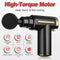 COTSOCO MASSAGE GUN DEEP TISSUE PAIN RELIEF 4 MASSAGE HEADS 6 SPEEDS - BLACK - Like New