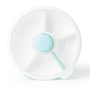 GOBE KIDS' LARGE SNACK SPINNER SLIDE LUNCH FOOD STORAGE CONTAINER - MACARON BLUE - Like New