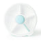 GOBE KIDS' LARGE SNACK SPINNER SLIDE LUNCH FOOD STORAGE CONTAINER - MACARON BLUE - Like New