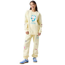 45-FA253167 SAMII RYAN WOMEN'S DORAEMON GADGETS CREWNECK - SIZE M - YELLOW - Brand New
