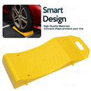 ZONETECH TIRE SAVER RAMPS - PREMIUM ANTI- SLIP DESIGN PREVENTION 8 PACK - YELLOW - Like New
