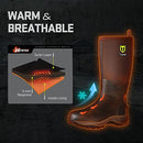 B07TMMLJJ7 - TIDEWE Rubber Neoprene Boots for Men and Women, Brown,M8/W9 - Brand New
