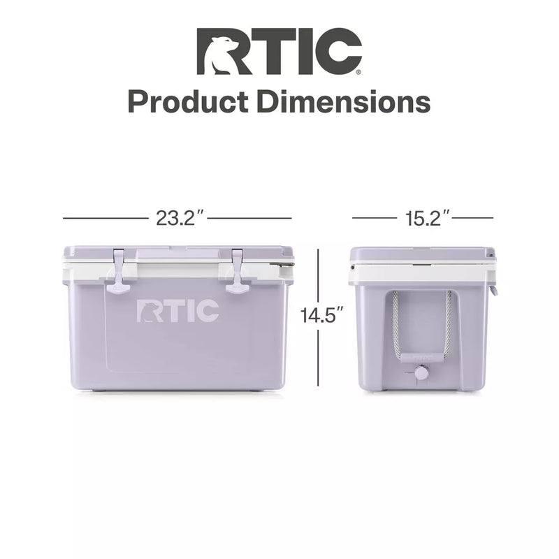 RTIC OUTDOORS 32 QT ULTRA-LIGHT HARD SIDED COOLER - LILAC PURPLE - Like New