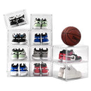 UNI HIMO SHOE ORGANIZER, THICK & STURDY MAGNETIC DOOR, 10 PACK - CLEAR - Like New