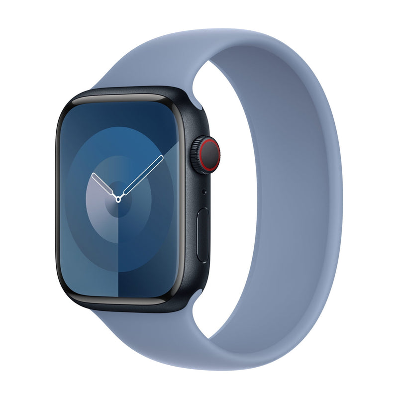 APPLE WATCH SILICONE SOLO LOOP 45MM SIZE 7 - WINTER BLUE - Like New