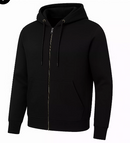 BLUE ICE MEN'S FULL-ZIP LONG-SLEEVE HOODIE - SIZE: MEN M - BLACK - Brand New