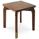 BOGAOJC 10" Modern Style Black Walnut Wooden Stools Backless 1pc, Walnut - Brand New