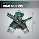 2WAYZ- HOSE SPLITTER, 2 WAY HEAVY DUTY, GARDEN HOSE SPLITTER, FAUCET SPLITTER - Like New