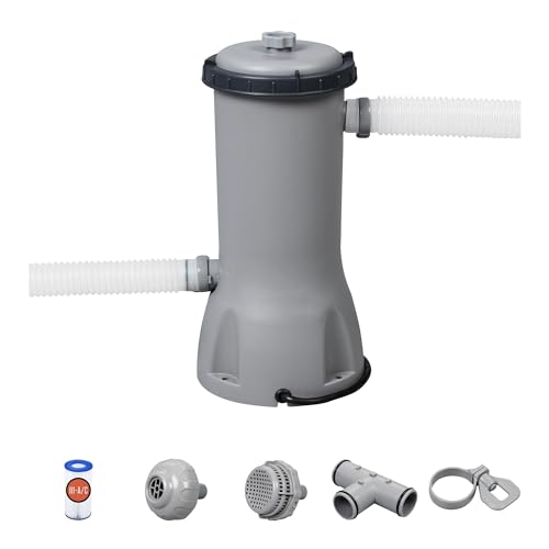 BESTWAY FLOWCLEAR 1,000 GALLONS PER HOUR 120 VOLT ABOVE GROUND SWIMMING - GRAY - Like New