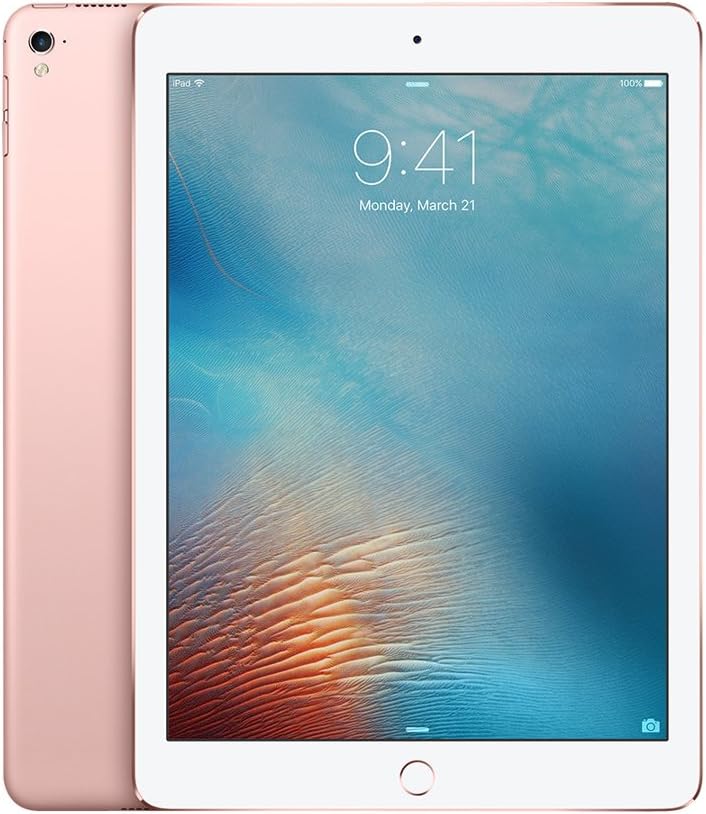 For Parts: APPLE IPAD PRO 9.7" 128GB WIFI CELLULAR MLYL2LL/A ROSE GOLD DEFECTIVE SCREEN/LCD