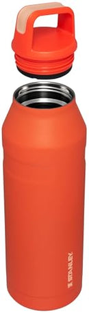 STANLEY ICEFLOW CAP CARRY WIDE MOUTH WATER BOTTLE, TWIST LID, 50OZ - TIGERLILY - Like New