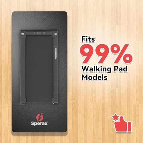 SPERAX EXERCISE MAT, WALKING PAD MAT FOR HOME GYM - BLACK - Like New