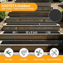 KOOTETA OUTDOOR STAIR TREADS NON-SLIP 30"x6" 8-PACK GRIP TAPE - BLACK - Like New