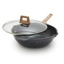 GreenLife 12” (5QT) Deep Skillet Wok Lid PFAS-Free Multi-Purpose Pan - Black - Brand New