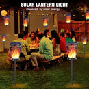 OPIYTQVB SOLAR LANTERNS OUTDOOR WATERPROOF HANGING SOLAR LANTERN - BLACK - Like New