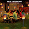 OPIYTQVB SOLAR LANTERNS OUTDOOR WATERPROOF HANGING SOLAR LANTERN - BLACK - Like New