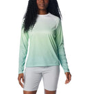 FL2009 COLUMBIA PFG SUPER TIDAL TEE LONG SLEEVE WOMEN 2XL NEW MINT GRADIENT - Brand New