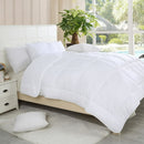 BIBB HOME GOOSE DOWN ALTERNATIVE COMFORTER, QUEEN SIZE - WHITE - Like New