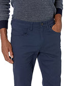 AMAZON ESSENTIALS MEN'S 5-POCKET TWILL GOODTHREADS) SIZE 28W 32L - NAVY BLUE - Brand New