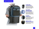 TITAN BY ARCTIC ZONE DEEP FREEZE WELDED BACKPACK COOLER - CHARCOAL - Brand New