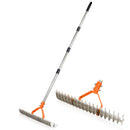 COPIU THATCH RAKE, 15"WIDE DETHATCHER RAKE,STEEL WITH HANDLE - ORANGE - Like New