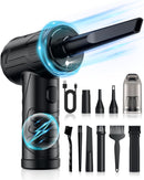 Jicawz Powerful Compressed Air Duster, 3-Speeds, 8000mAh, CV22-PRO - Black - Like New