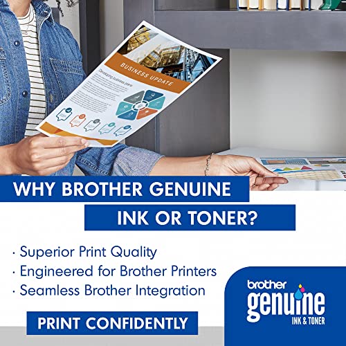 BROTHER GENUINE TN433BK HIGH YIELD TONER RETAIL PACKAGING, BLACK Like New