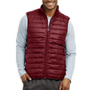 GALAXY BY HARVIC PLAYERTEES MEN'S PACKABLE MIDWEIGHT PUFFER VEST,SIZE: XL - WINE - Like New