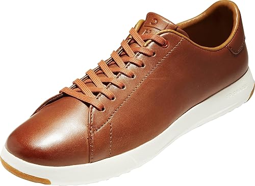 COLE HAAN MEN'S GRANDPRO TENNIS FASHION SNEAKER - SIZE:13W - WOODBURY HANDSTAIN - Like New