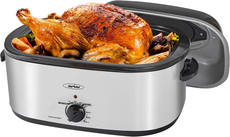 Sunvivi 20 Quart Roaster Oven with Self-Basting Lid YORO-20N-L - Scratch & Dent