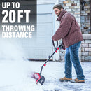 MZK 20V 13" Cordless Snow Shovel, Battery Snow Blower - 4.0Ah Li-ion Battery - Like New
