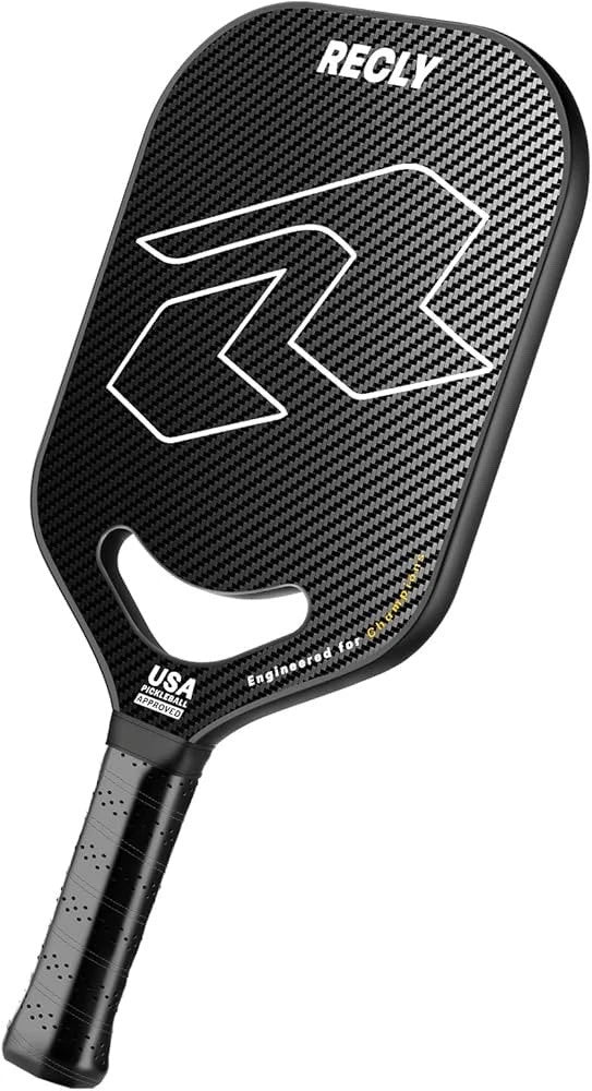 RECLY PICKLEBALL PADDLE - 3K CARBON FIBER - BLACK - Like New