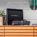 VICTROLA JOURNEY BLUETOOTH RECORD PLAYER RCA VSC-400SB-CNV-SDF - White Canvas - Like New