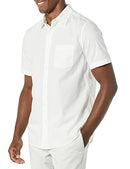 AMAZON ESSENTIALS MEN'S SHORT SLEEVE DRESS SHIRT STRETCH WHITE XS - Like New