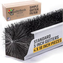 GutterBrush 4.25" Downspout Guards Fits 5 Inch Gutters 4-Pack 18" B00872KA5S - Brand New